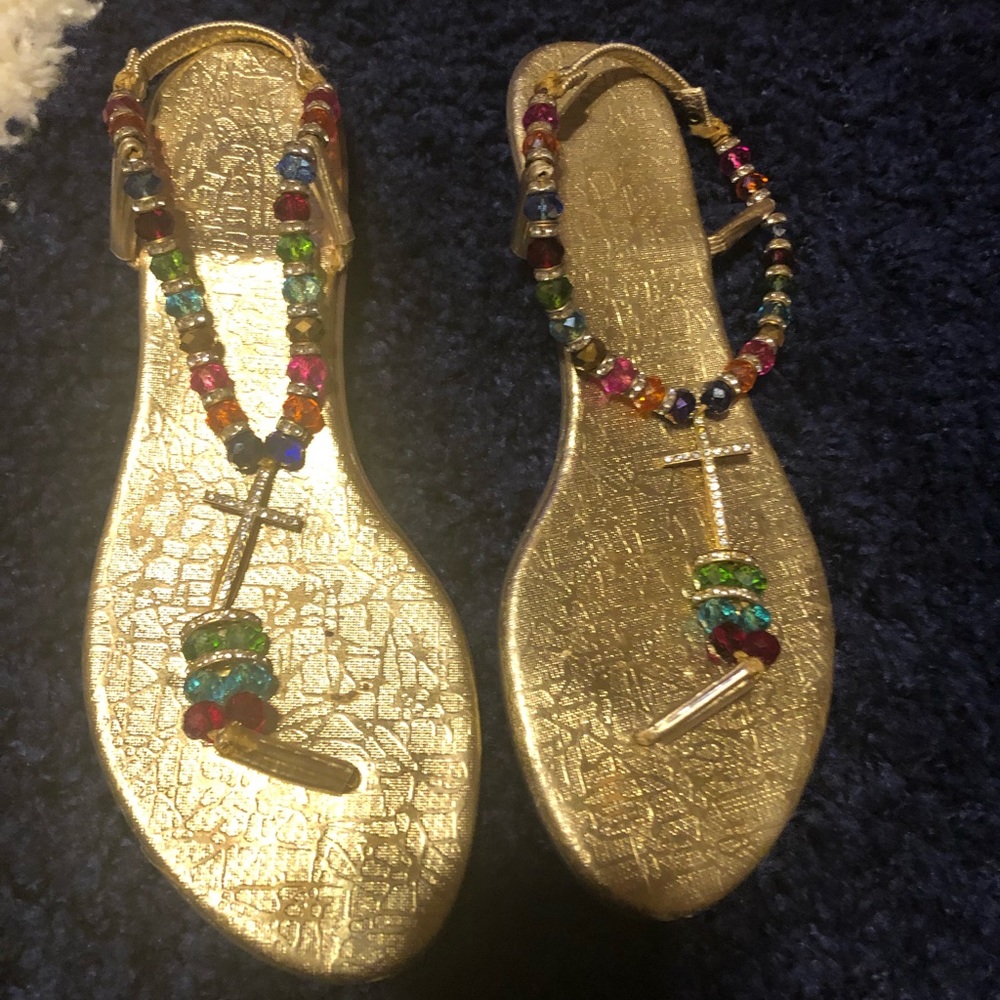 Crystal sandals